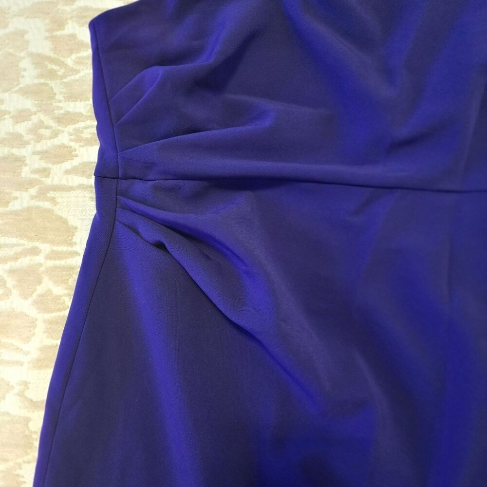 Sachin & Babi Size 12 Purple Miranda One-Shoulder Evening Holiday Party Dress - Picture 4 of 16